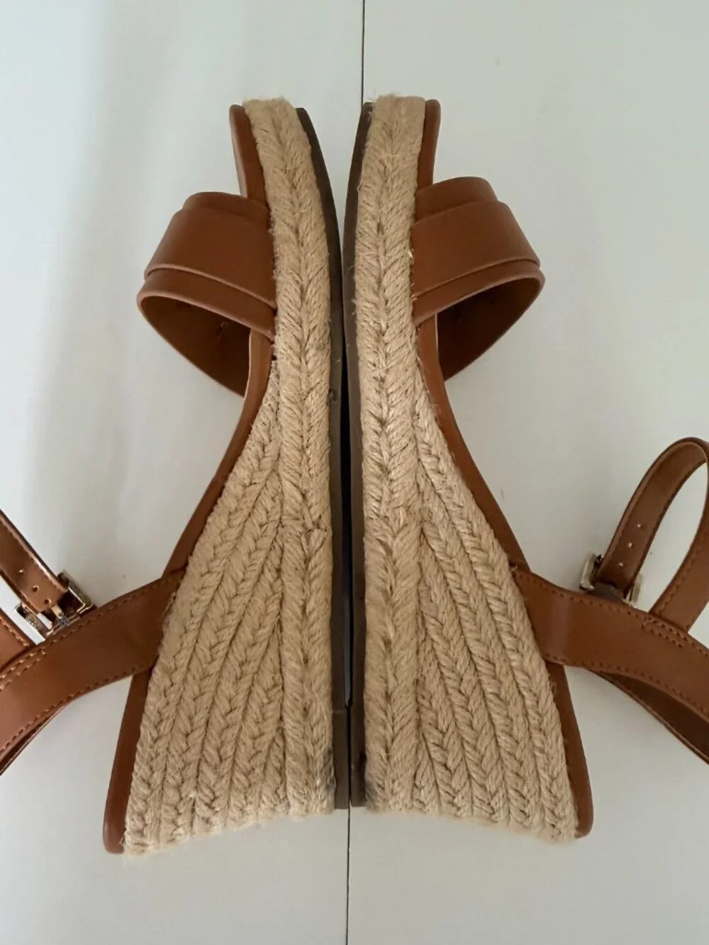 Tommy Hilfiger Genavo Wedge Sandal Womens 7.5 Ankle Strap Espadrille Comfort
